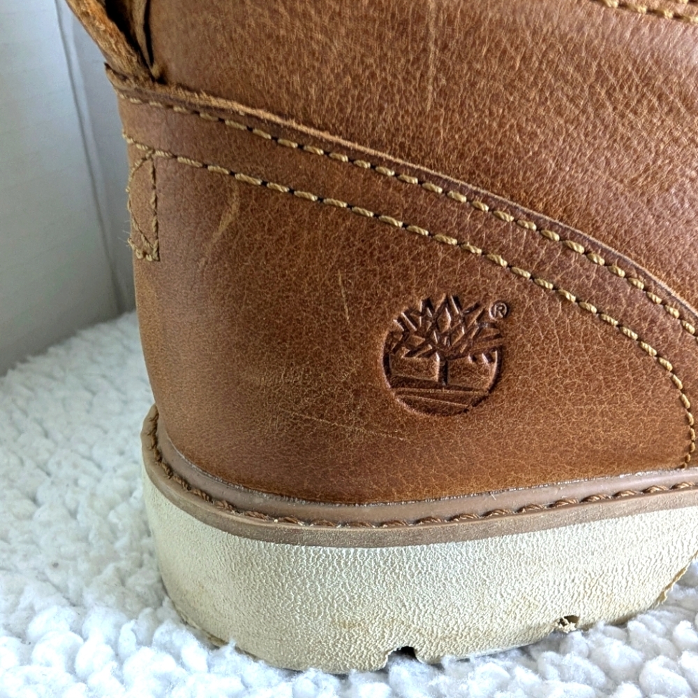Timberland x Pendleton Women's Bramhall Boots Size 8.5 Plaid Top /Brown Leather - Picture 9 of 13
